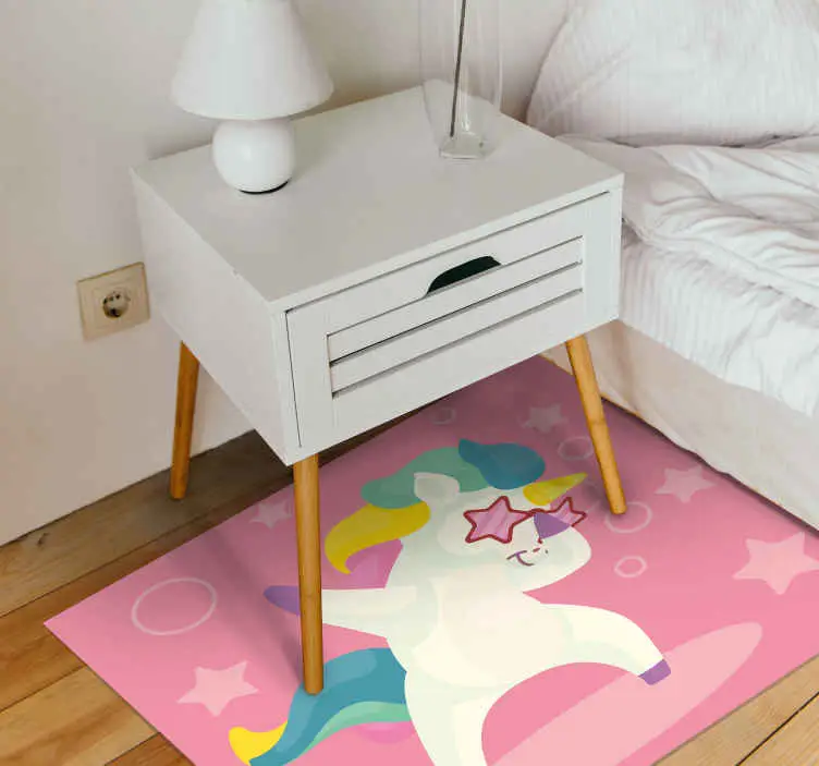 Bästa pris Dansande enhörningsmagi Vinylmatta Barn