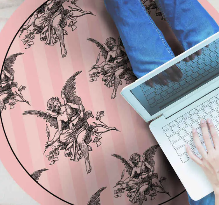 Toile jouy mönster konst design retro matta Endast idag
