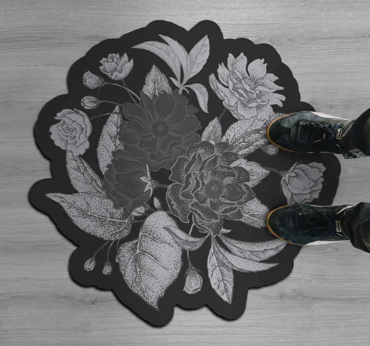 Orientaliska blommor blommamatta risnedsättning