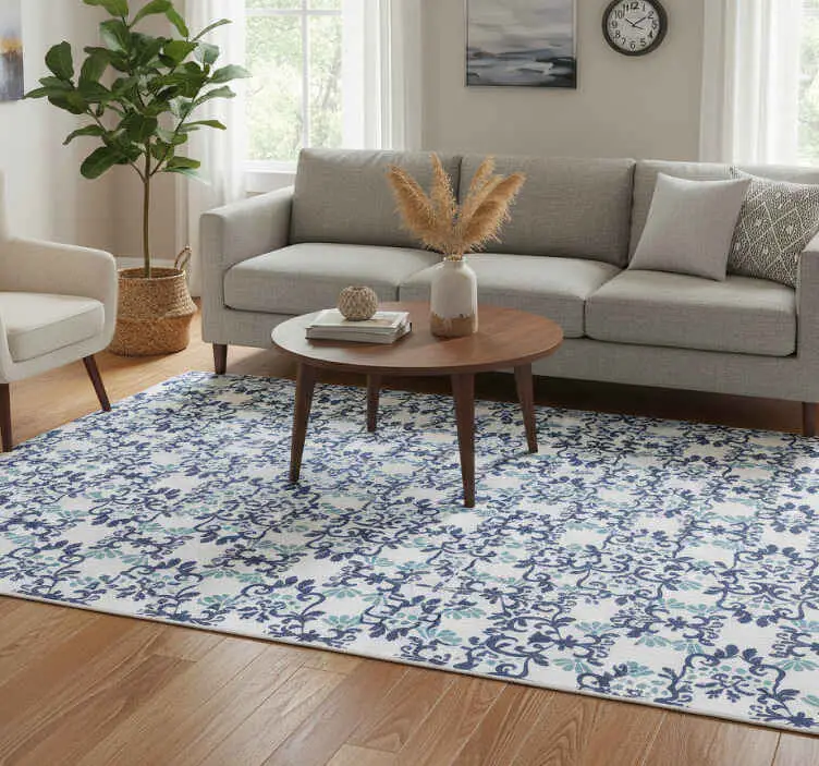 Rea Vinylmatta årgång klassisk vintage damask stil
