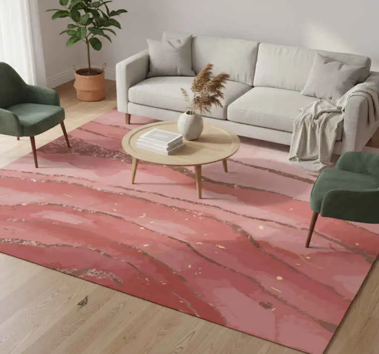 Vinylmatta modern skimrande rosa akvarell Sista chansen
