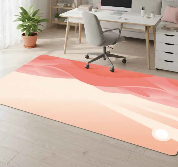 Vinylmatta geometrisk rosa öken Endast idag