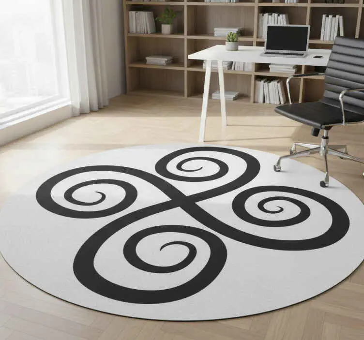 Utförsäljning Vinylmatta geometrisk elegant snurr element