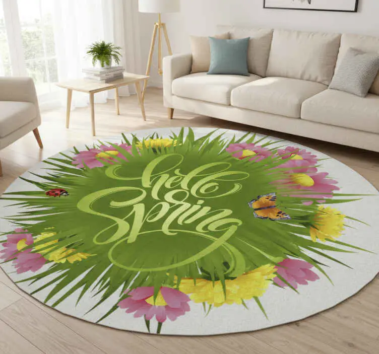 Vårfältsblommor vinylmatta blommor och växter Expressleverans
