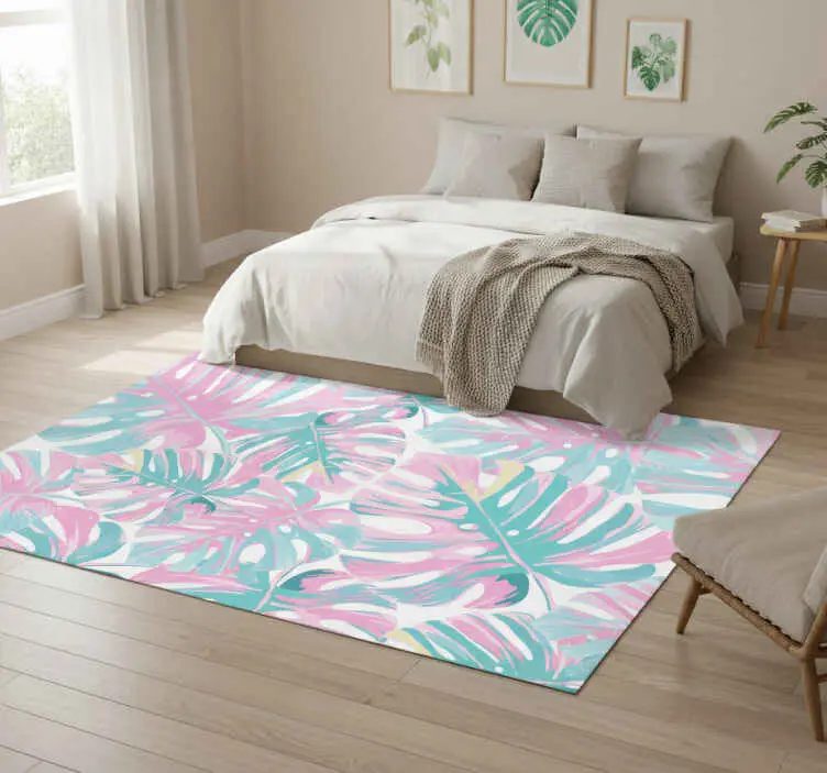 Vinylmatta blommor och växter delicious monstera Reapris