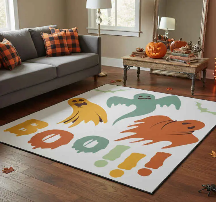 Vinylmatta halloween boo spöke Begränsad tid