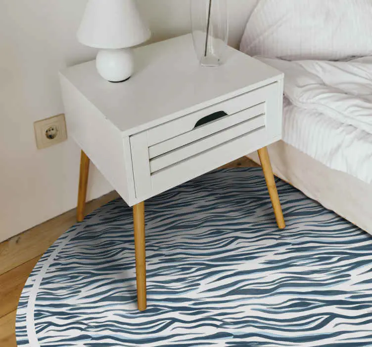 Snygg zebravåg Vinylmatta djurtryck Snabb frakt