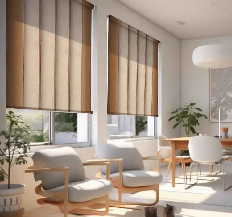 "Japansk paneltextur" Rullgardin beige Kampanjpris