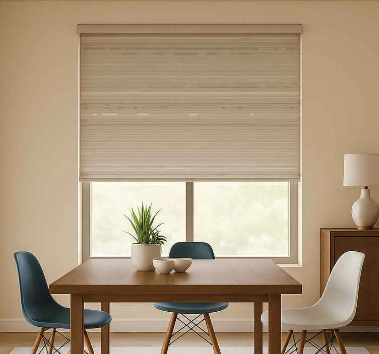 Cool beige enfärgad rullgardin för matsal Nyhet