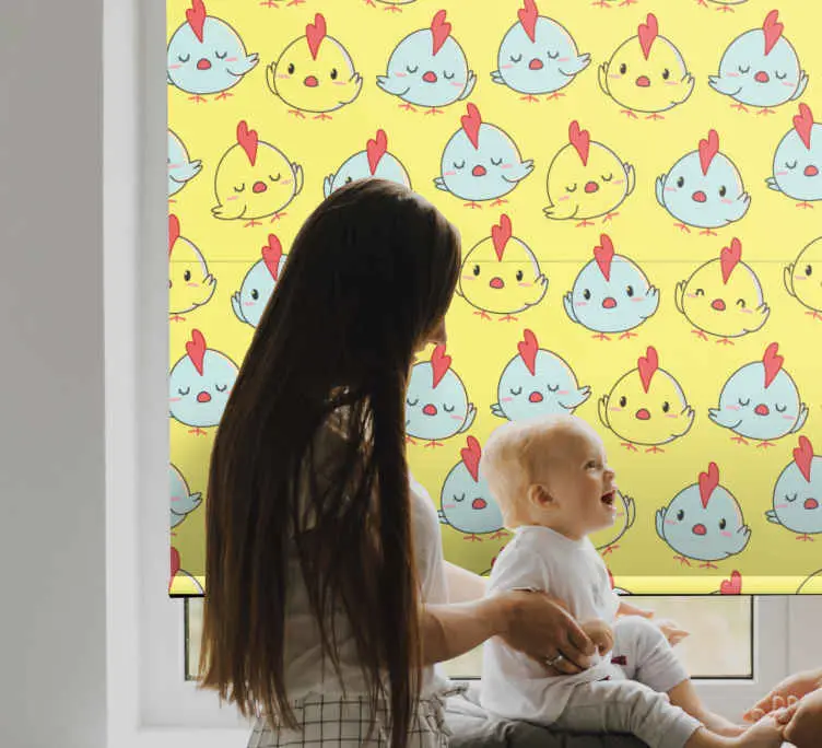 Glada chick mönster Rullgardin djur Billig
