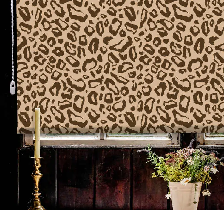 Design med leopardtryck Rullgardin andra djur Billigare