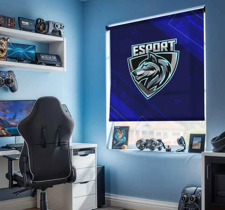 Din e-sport Rullgardin nörd Begränsad tid