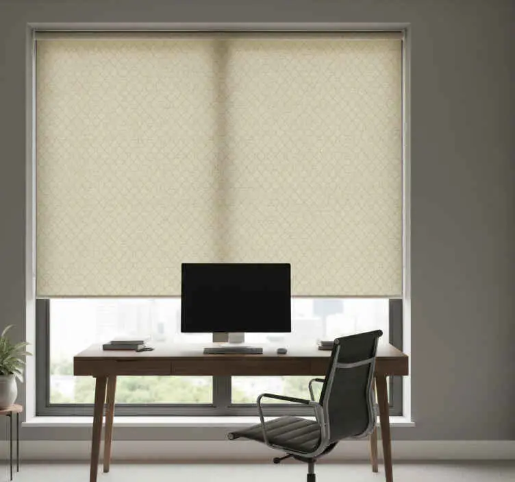 Beställ nu Rullgardin kontor grafisk grå och beige