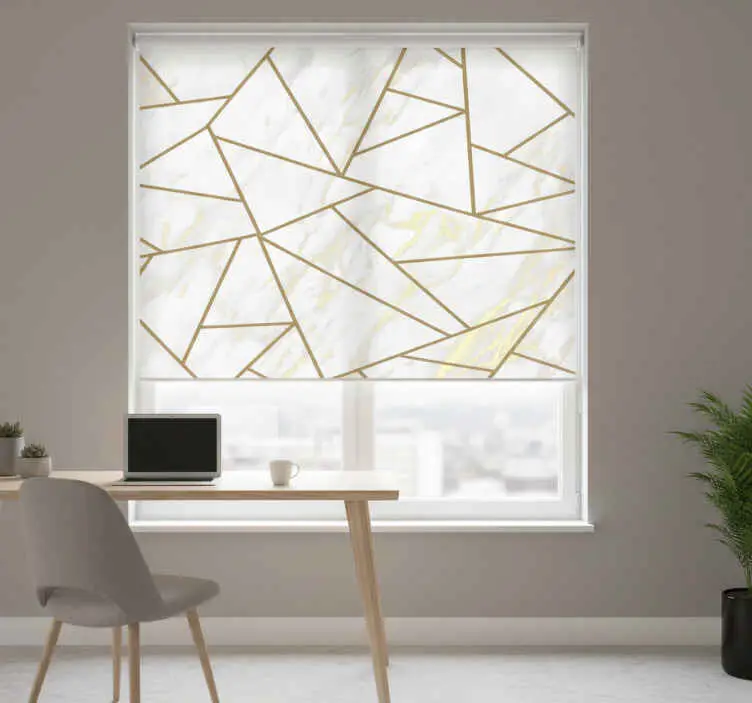 Rullgardin kontor marmor geometrisk mosaik Kampanj