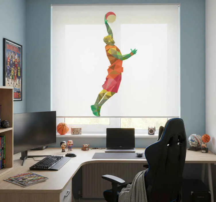 Rullgardin tonåringar geometrisk basketspelare Utförsäljning