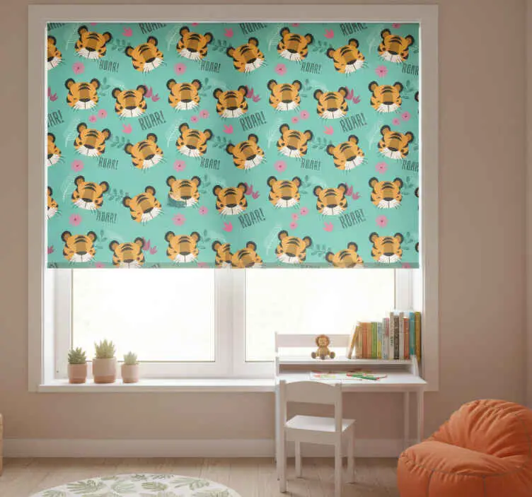 Rullgardin barn med tigermotiv Begränsad tid