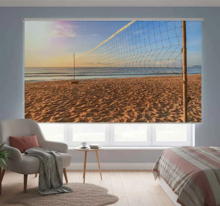 Rullgardin sovrum röd volley playa Erbjudande
