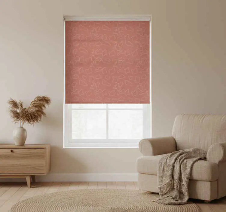 Rullgardin sovrum terracotta oregelbundna cirklar Outlet