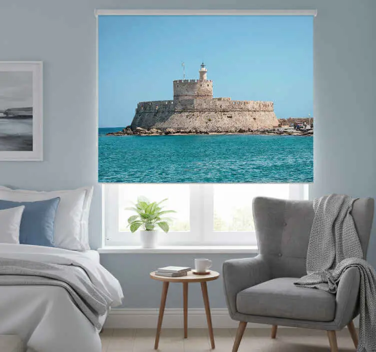 Fynd Rullgardin sovrum ruinerna av kolossus ocean rhodes