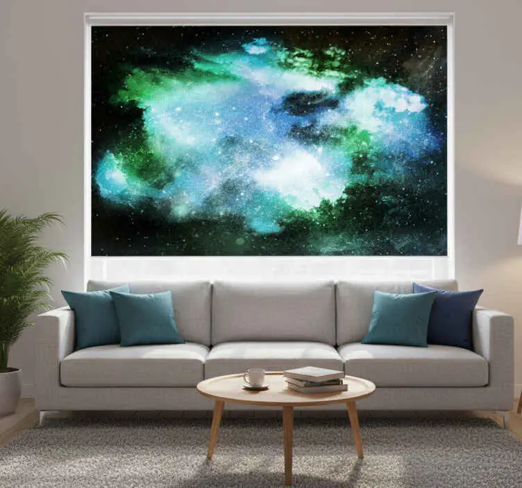 Fynd Rullgardin vardagsrum mycket fantastisk kosmisk regn