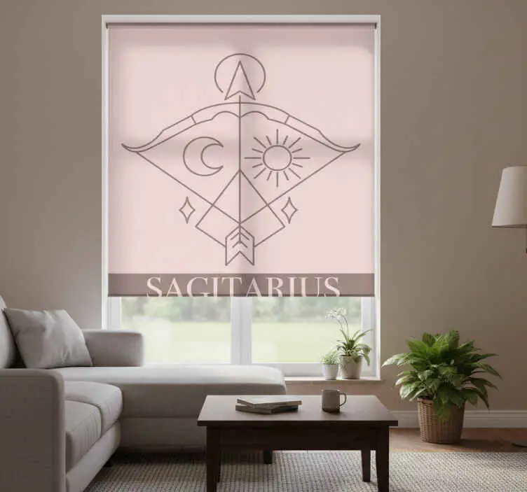 Lägg i varukorgen Rullgardin vardagsrum skyttens rosa kortdesign