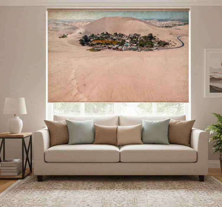 Snabb leverans Rullgardin vardagsrum sandy huacachina