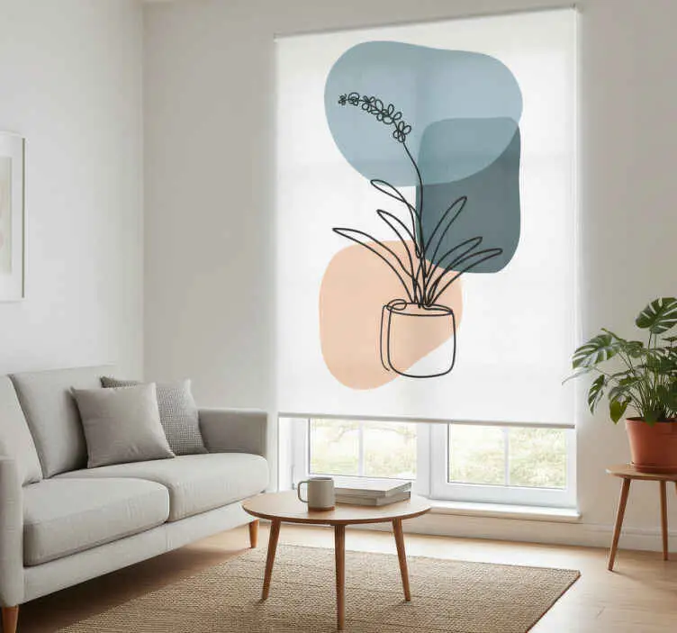 Begränsat erbjudande Rullgardin vardagsrum fantastisk minimalistisk orkidé design