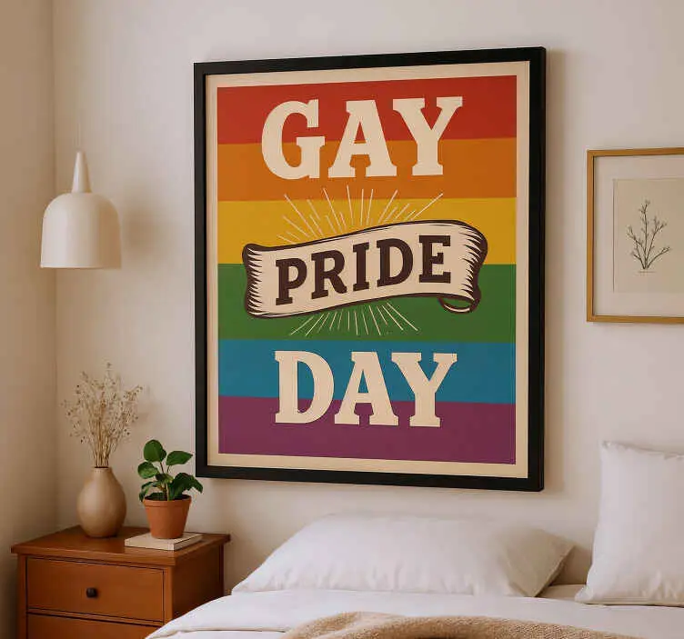 Rabatter Gay pride-dagen Poster text