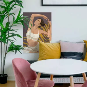 Yoga illustration Poster annan sport Lågt pris