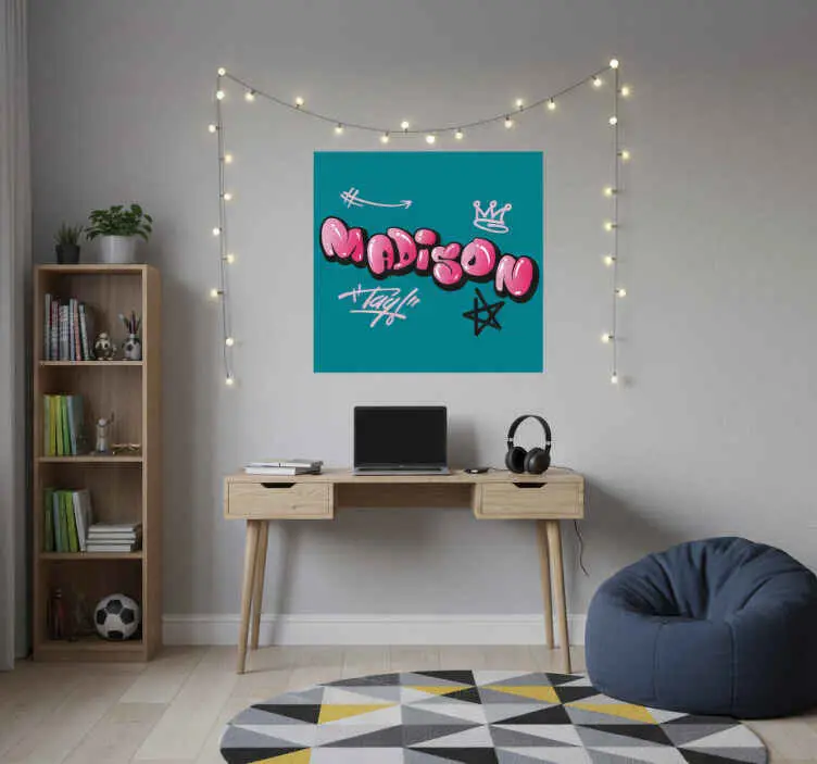 Begränsat antal Poster ungfödd kreativ namndesign
