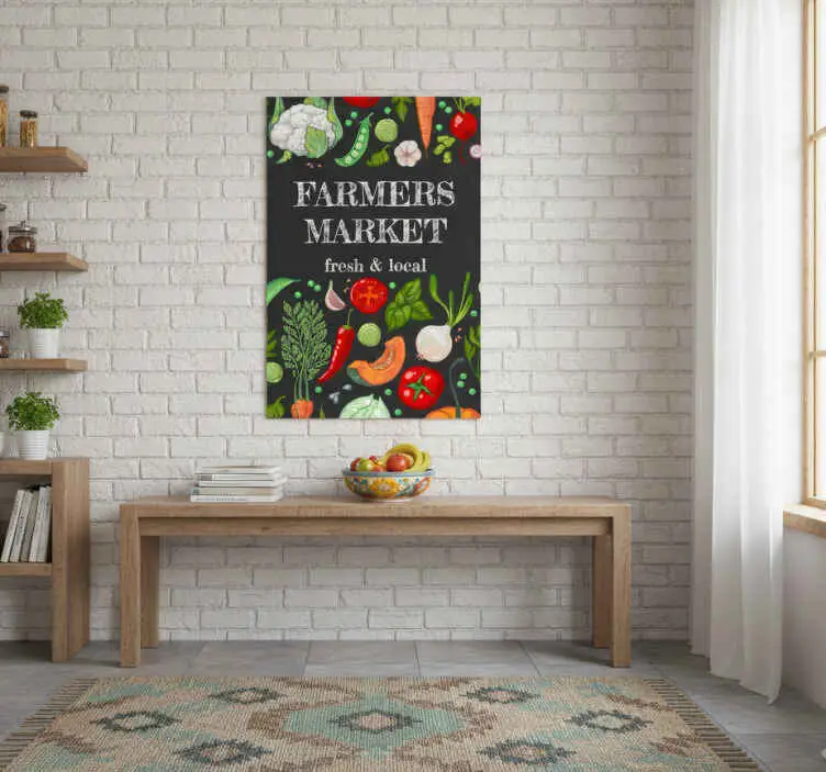 Bondens marknad poster kök Premium