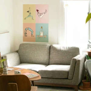 Yoga Poster annan sport I lager