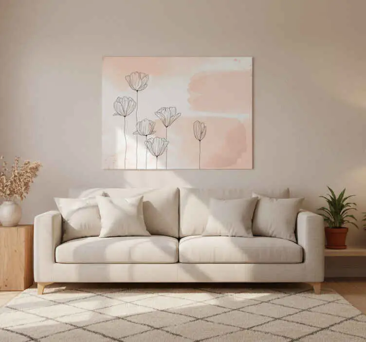 Lågt pris Poster blommor och växter flores linje