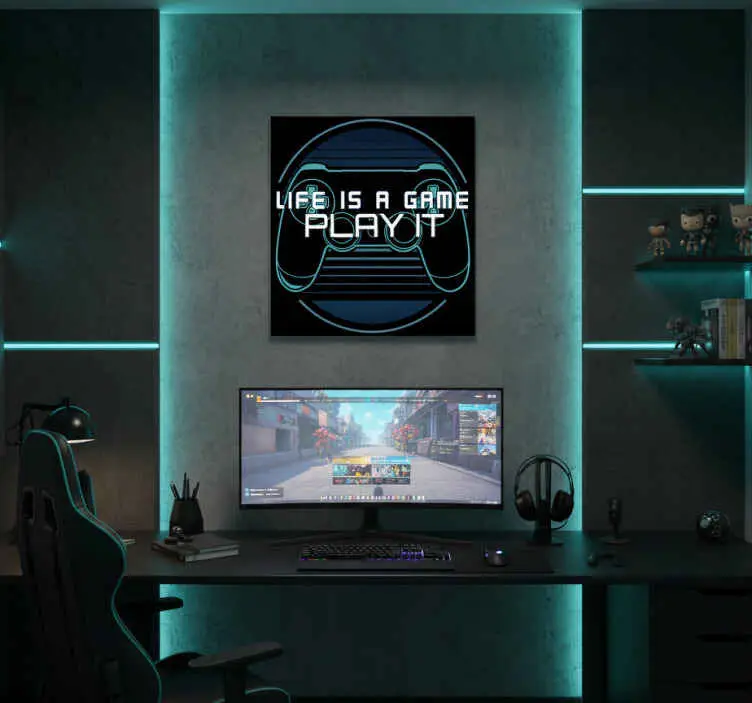 Videospel affisch livet är ett spel Handla nu