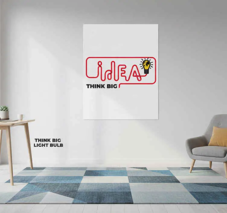 Poster kontor tänk stort glödlampa Lågt pris