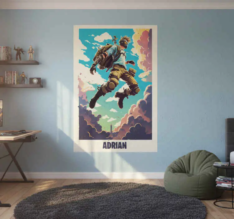 Poster ungfödd med episk karaktär och namn Fynd