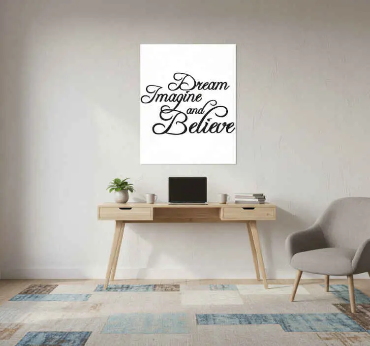 Expressleverans Poster kontor drömma föreställa och tro