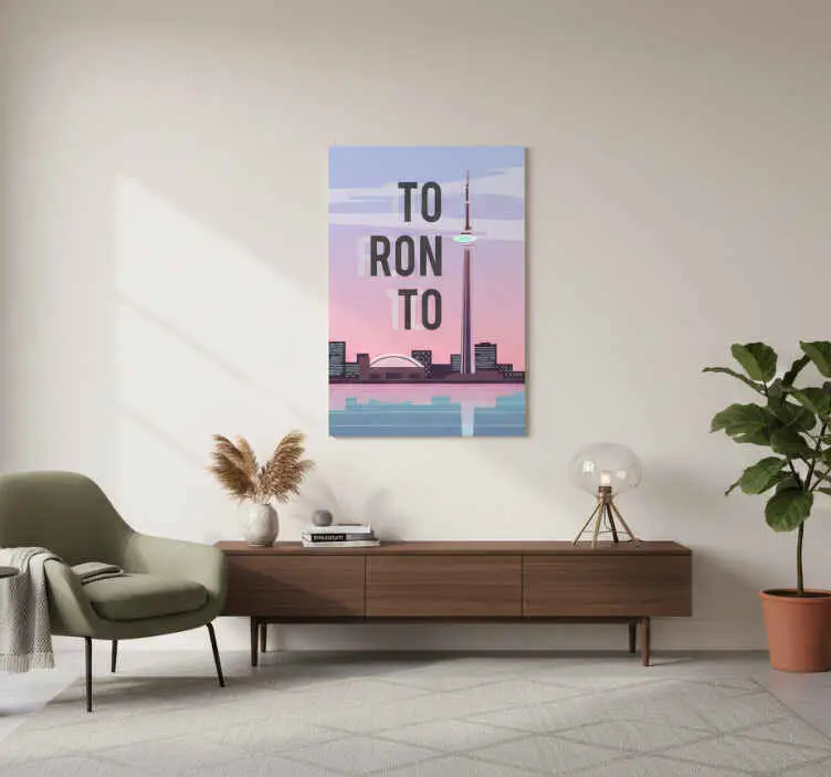 Poster städer och länder toronto illustration Beställ nu