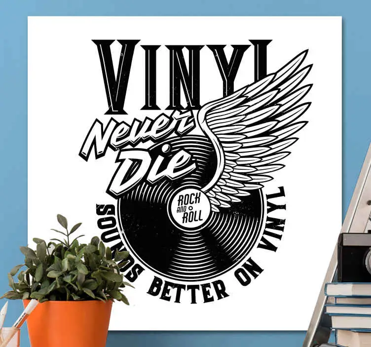 Köp nu Kanvas musik vinylskivans vingar