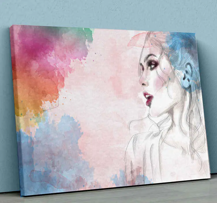 Utförsäljning Kvinna figurcanvas tavla konst