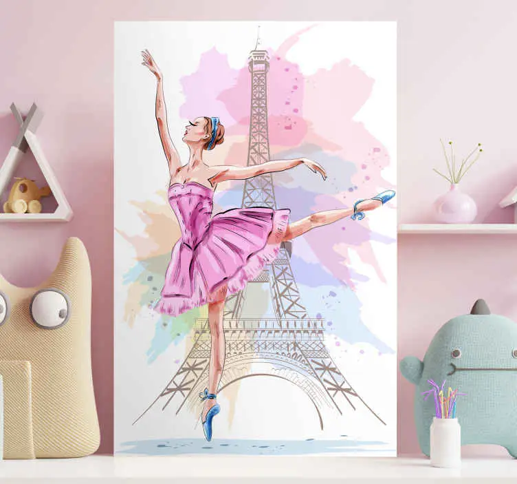 Beställ nu Ballerina i paris canvas canvas tavla