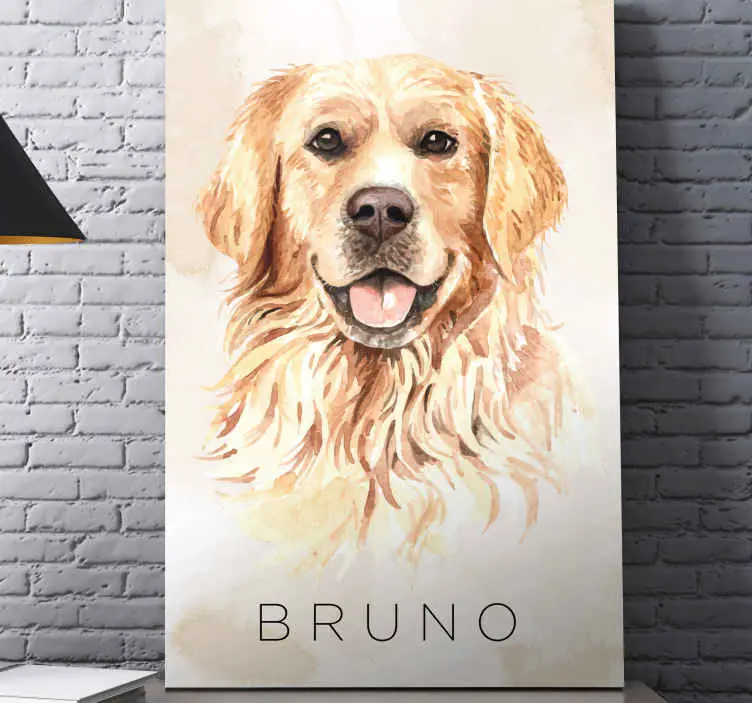 Premium Gyllene hund canvas bilder