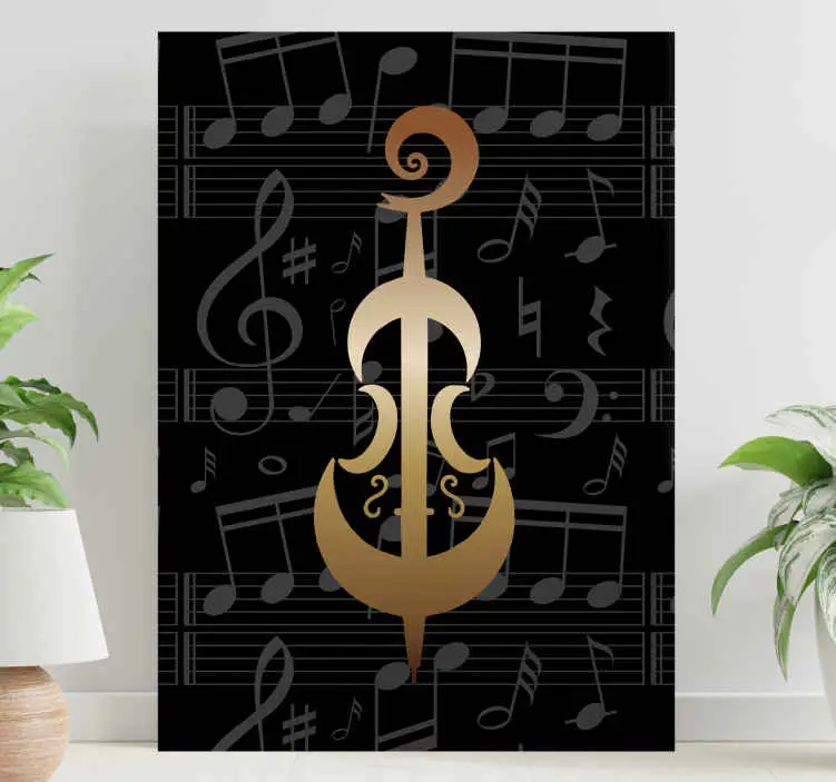 Kanvas musik elegant musiksymbol Outlet