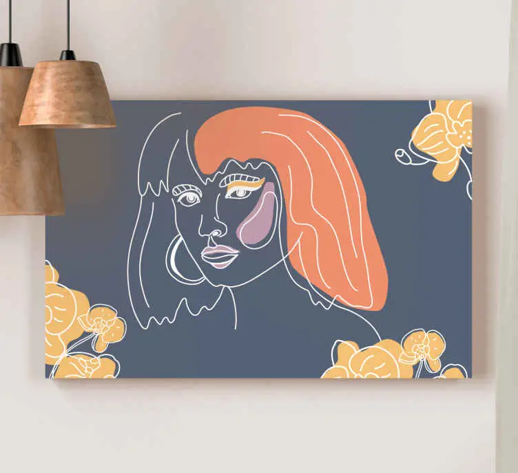Abstrakt flicka målning sovrumcanvas tavla konst Bästa pris