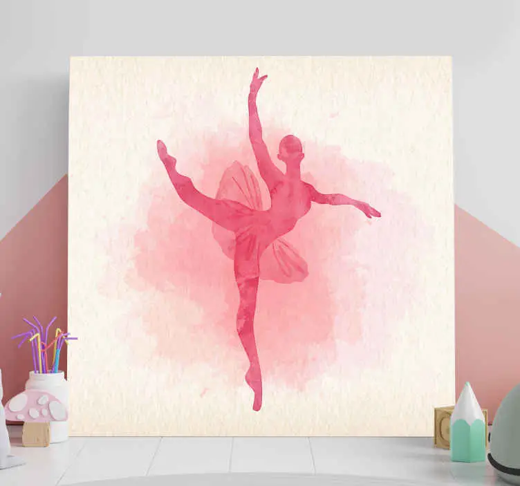 Köp nu Kanvas dansare graceful ballerina pose
