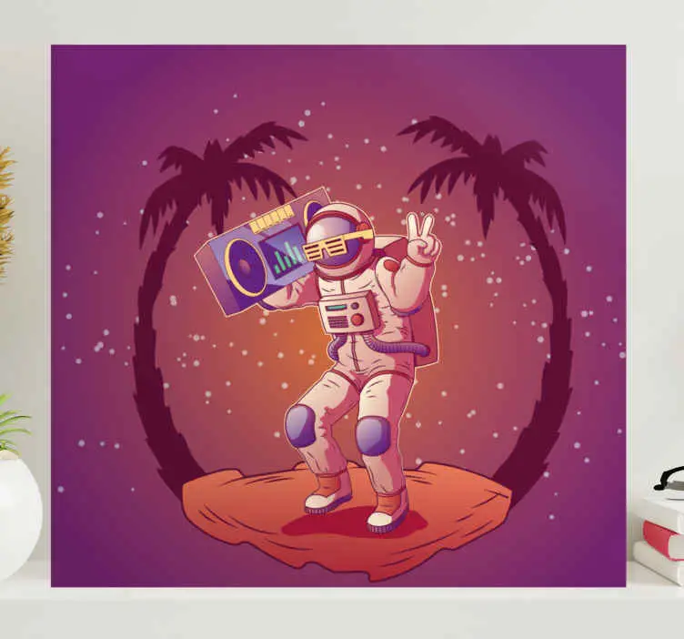 Videospel canvas tavla astronaut dansande Snabb leverans