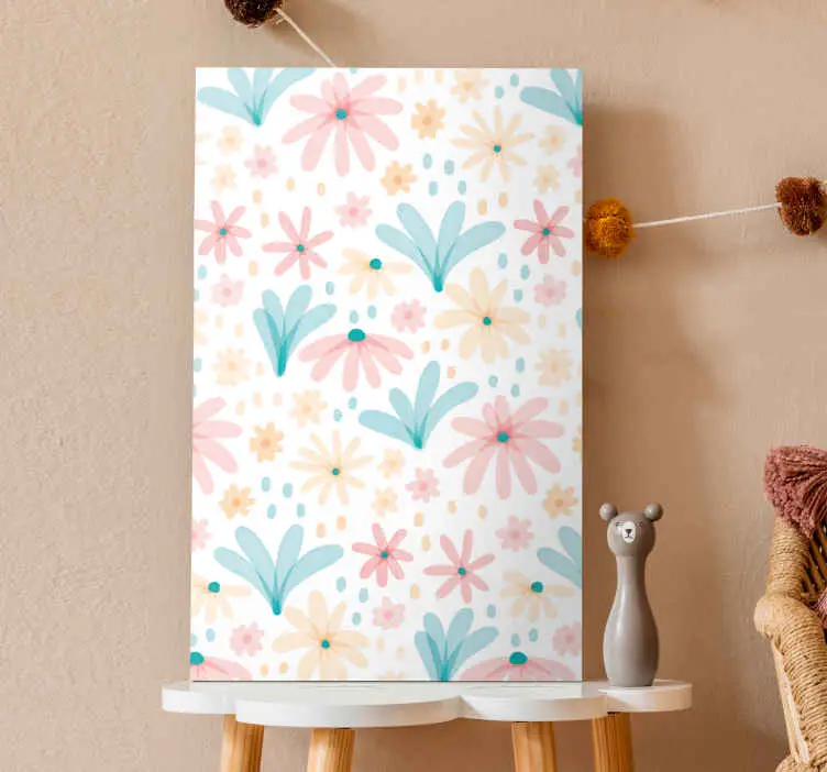 Kanvas blommor och växter med blommönster skapelse Outlet