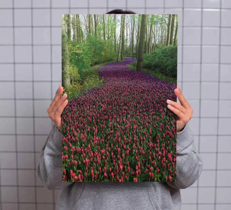 Kampanjpris Kanvas blommor och växter blomstrande blommstig