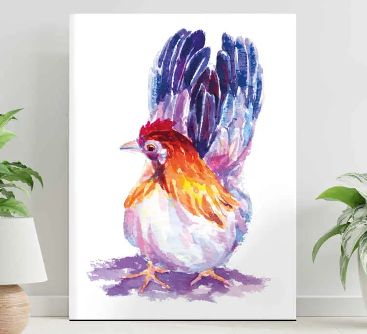 Klassisk målad chick fågel canvas canvas tavla Endast denna vecka