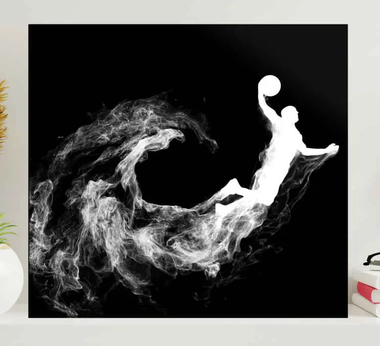 Expressleverans Coola basket siluett hemcanvas tavla tryck